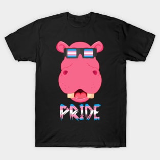 Hippopotamus Transgender Flag Lgbt T-Shirt